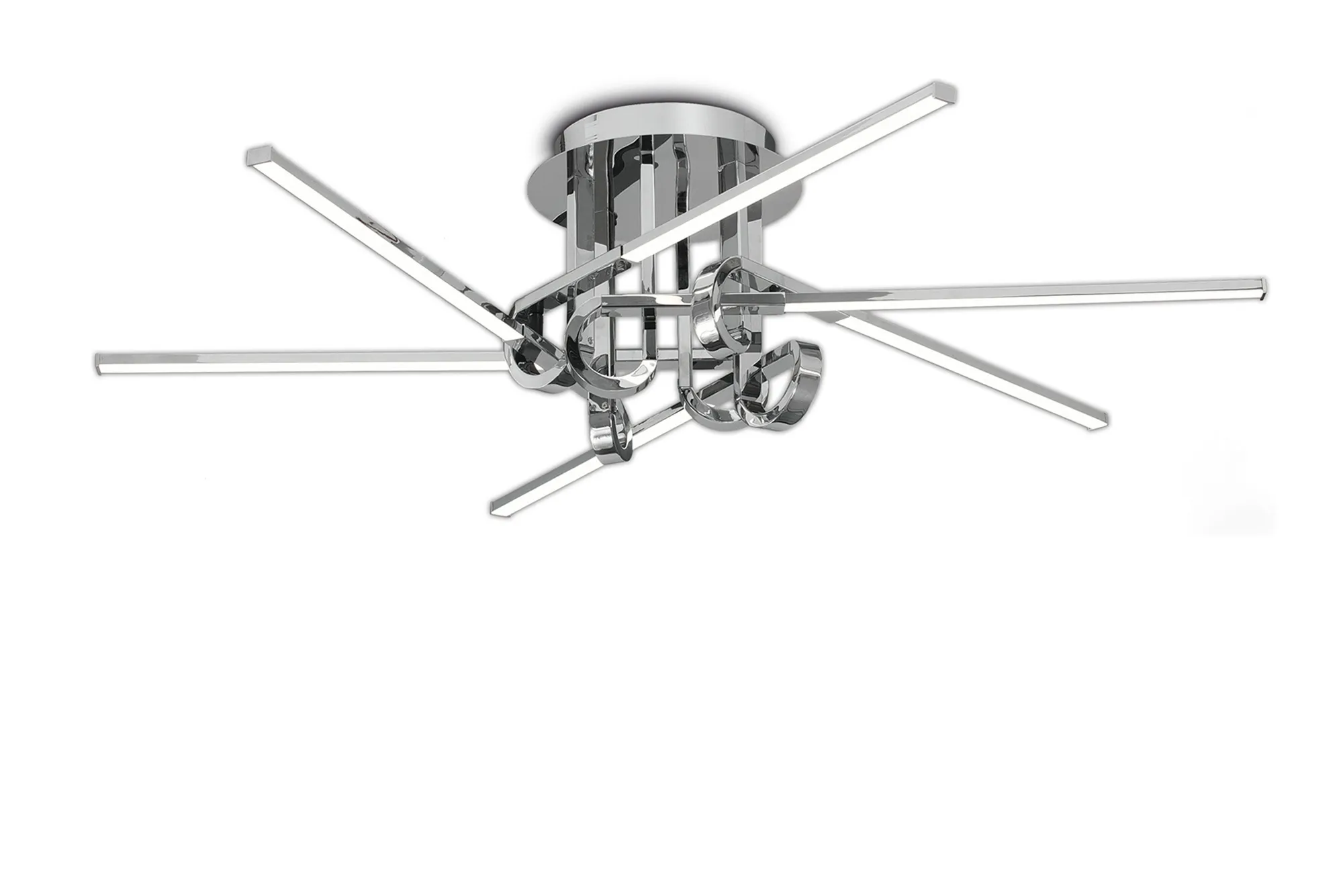 Cinto Polished Chrome Ceiling Lights Mantra Semi Flush Fittings